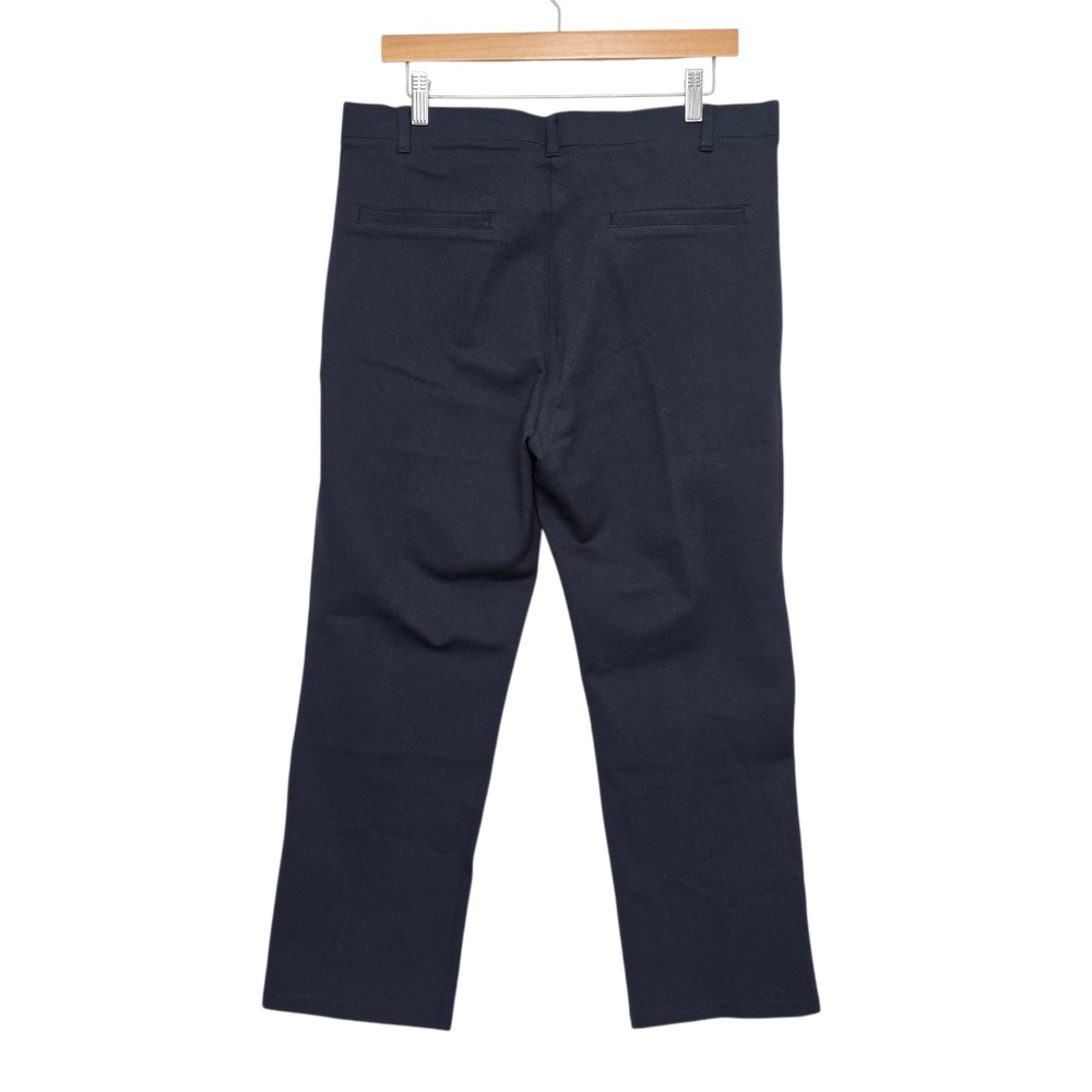 Quince X Petite Navy Blue High Waisted Stretch Pants Women's Size XL - Picture 2 of 10